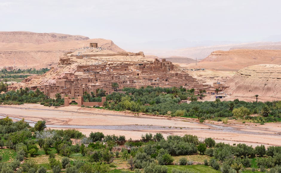 Discover the historic Aït Benhaddou, a UNESCO site in Morocco's arid landscape.